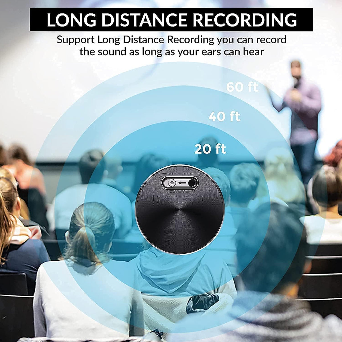 32 GB Pack of 2 Mini Voice Activated Recorder with Aluminum Alloy Casing T6150