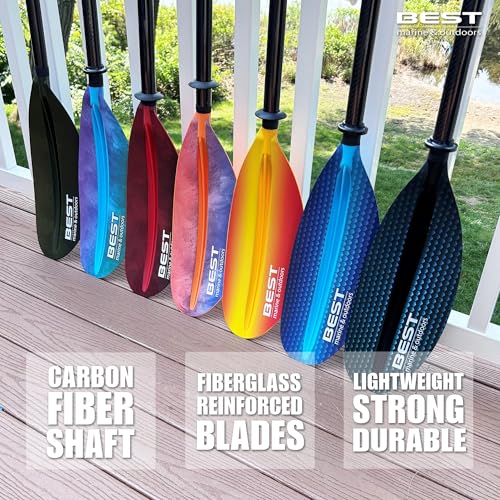 Carbon Fiber Shaft Fiberglass Reinforced Polypropylene Blades Kayak Paddle W3929