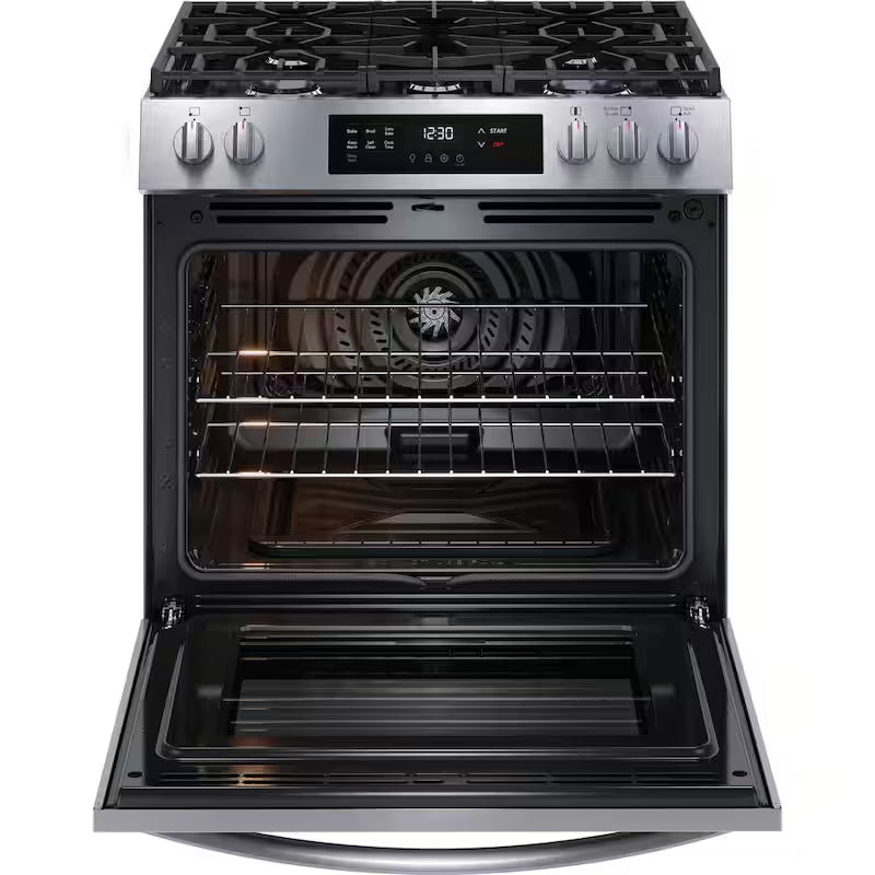 5 Burners Slide-In Gas Range with Convection in Stainless Steel Y704497