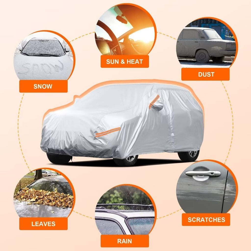 Silver Waterproof Car Cover for Jeep Wrangler 4 Door Z229