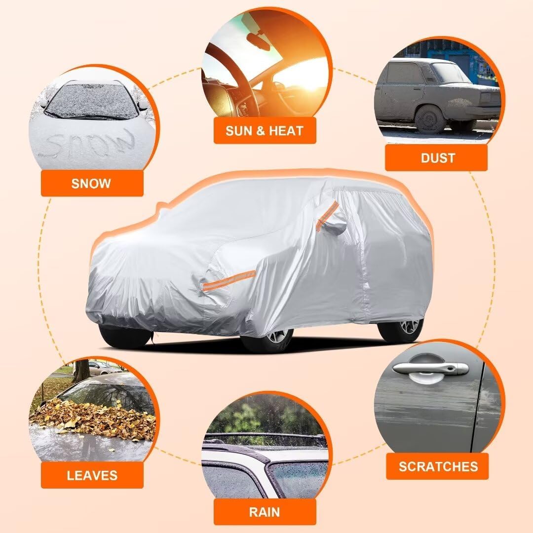 Silver Waterproof Car Cover for Jeep Wrangler 4 Door Z229