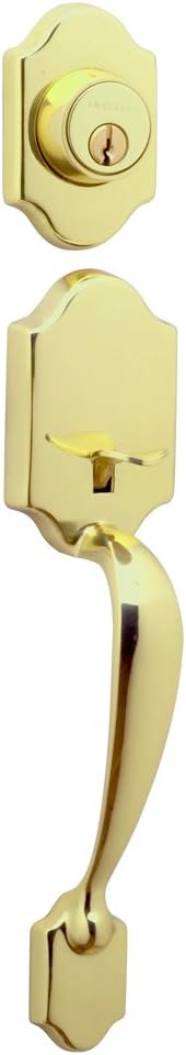 Satin Nickel Exterior Handleset with Deadbolt Pack of 2 D176501
