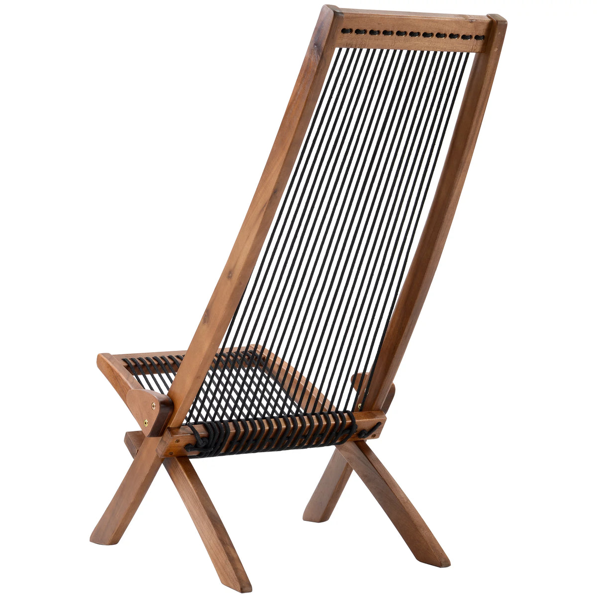 Folding Wood Chair with Backrest O9461