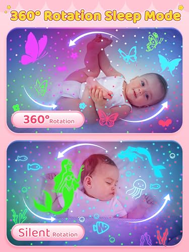 96 Lighting Modes Star Projector 360° Rotating Rechargeable Night Light S793345