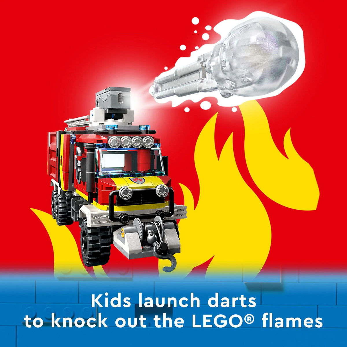 Fire Engine Toy Set with Land and Air Drones R7016