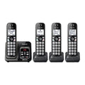 Metallic Black Cordless Phone System with 3 Handsets P94571