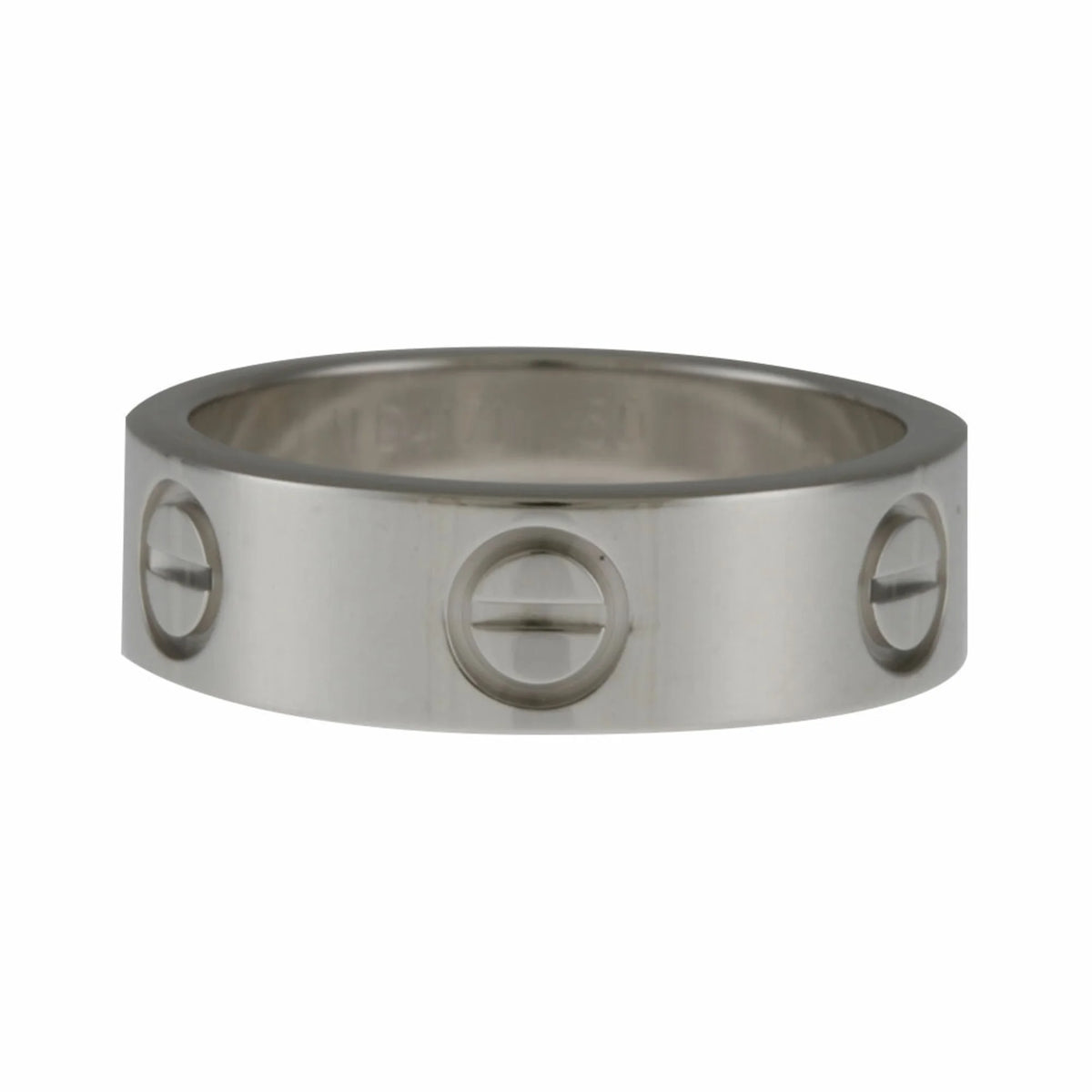 18K White Gold Love Ring J36313