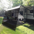 Black Mesh RV Awning Shade Screen with Zipper 19' x 9' A72905