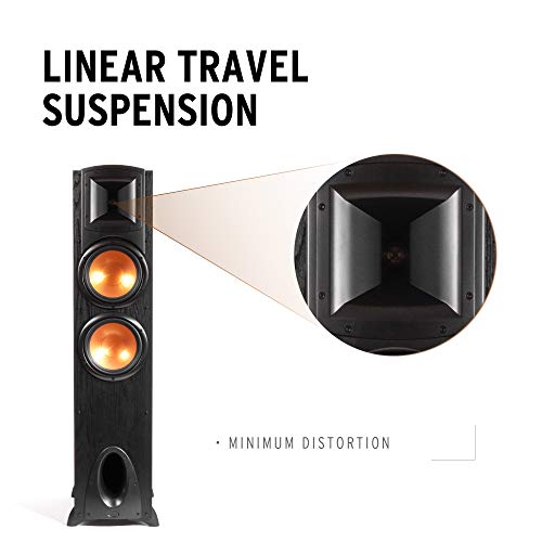 Black Floorstanding Speaker with Dual 8” Woofers R19477