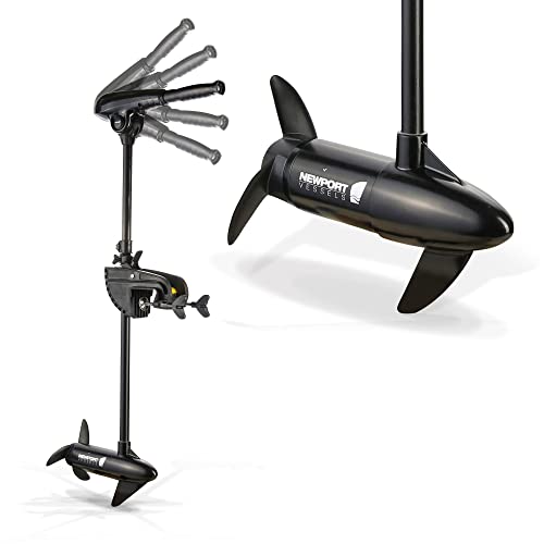 55lb Thrust Transom Mounted Saltwater Electric Trolling Motor with LED Battery Indicator (36" Shaft) G921