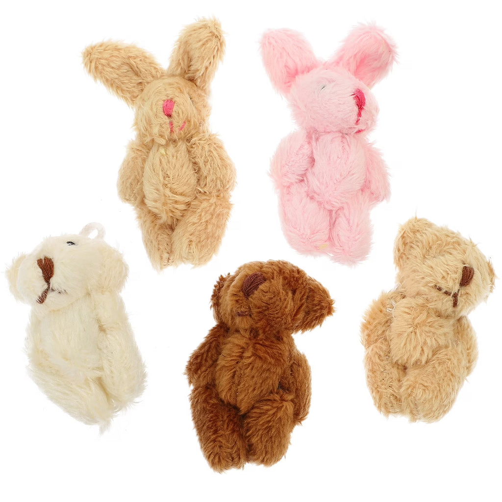 20 Pcs Doll House Miniature Rabbit Cake Decoration Toys T25255