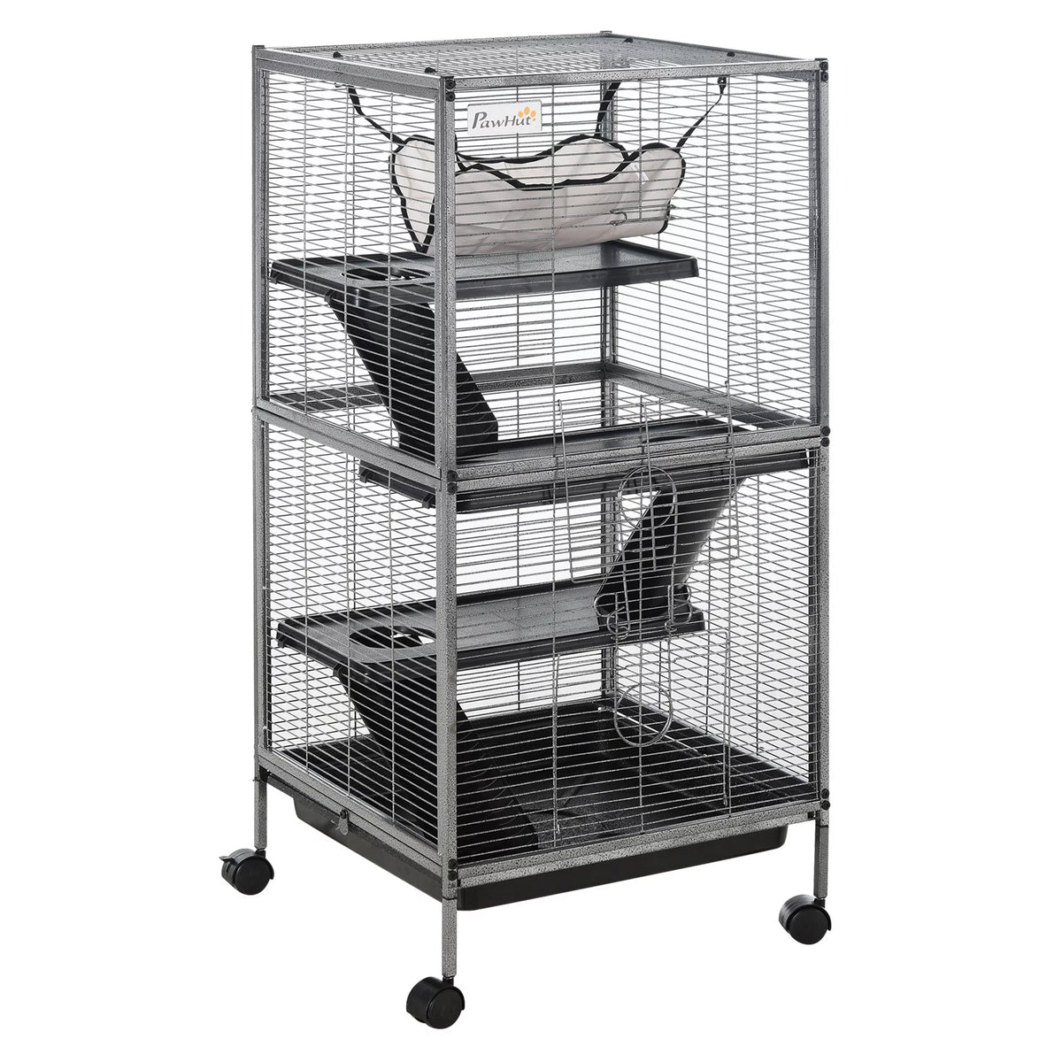 Small Animal Cage with 4 Platforms and Removable Tray Q49680