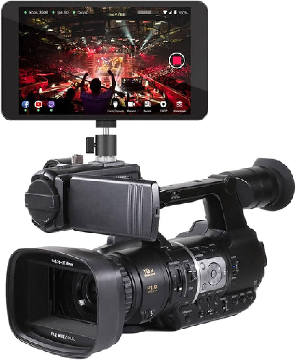 Portable Multi-Camera Live Streaming Device with 128GB Memory Card R61434