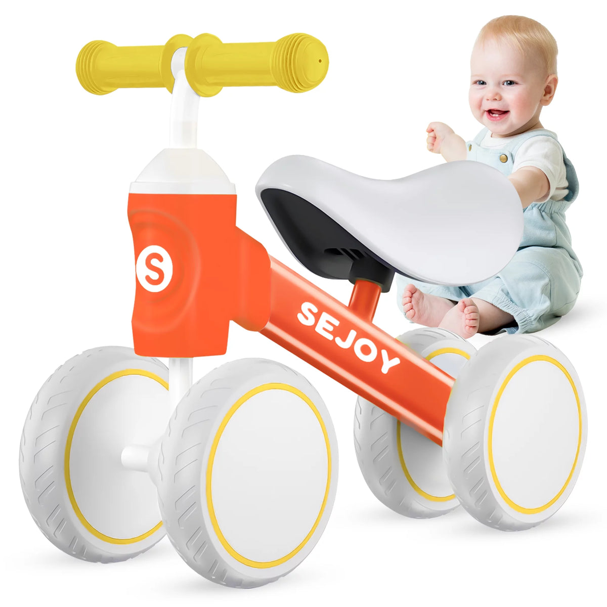 Baby Balance Bike 4 Wheels Toddler Walker O3208