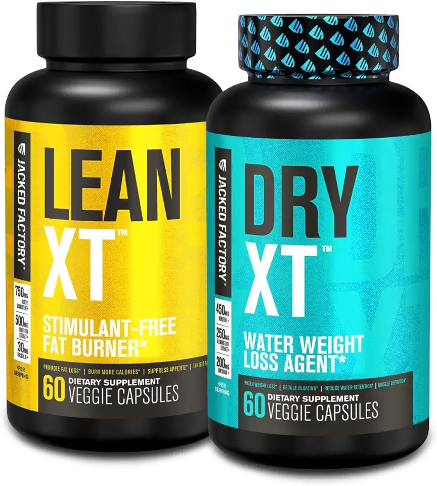 Stim-Free Weight Loss Stack Fat Burner and Water Pills 30 Day Supply B9978