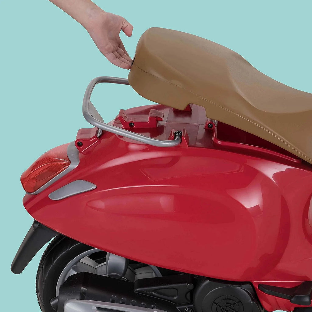 Red 6 Volt Electric Ride-on Scooter E870