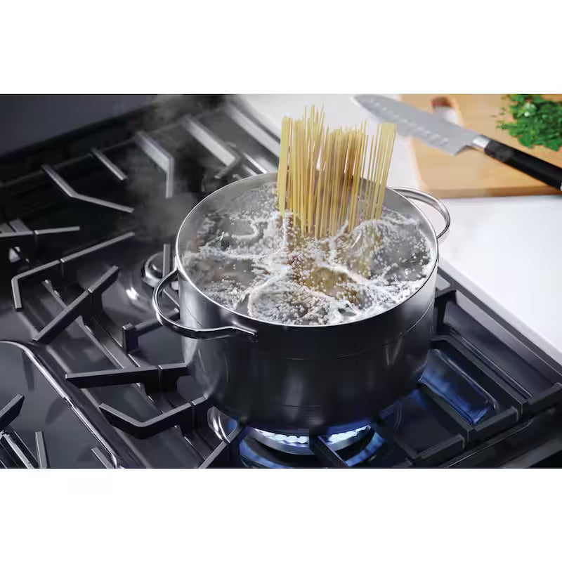5 Burners Slide-In Gas Range with Convection in Stainless Steel Y704497