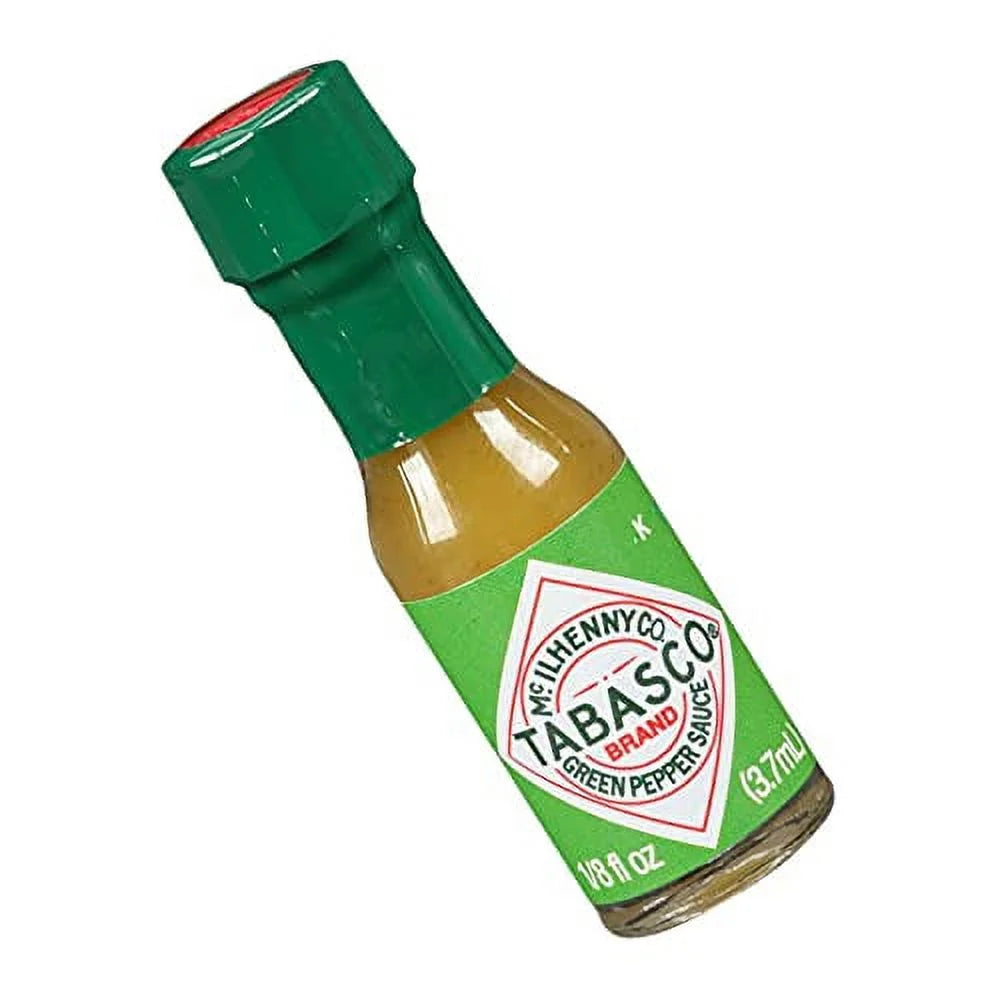 48 Count 1/8 Fl Oz Mini Glass Bottles of Jalapeno Sauce S1804