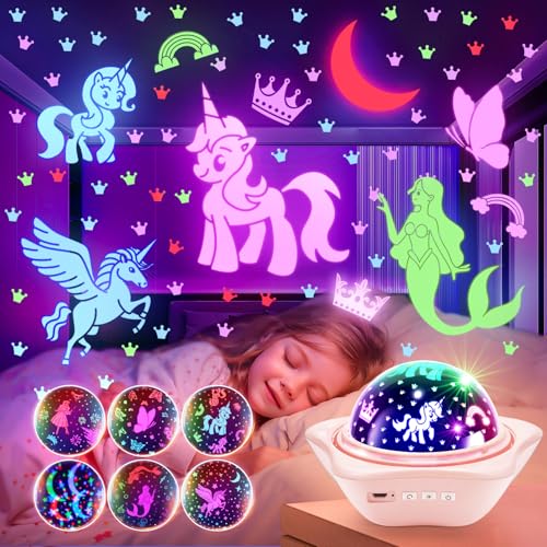 96 Lighting Modes Star Projector 360° Rotating Rechargeable Night Light S793345