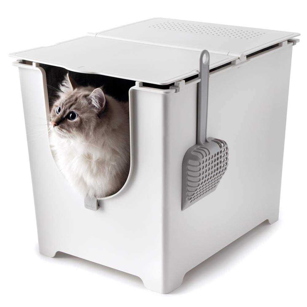 Flip Litter Box with Scoop and Reusable Liner G2582