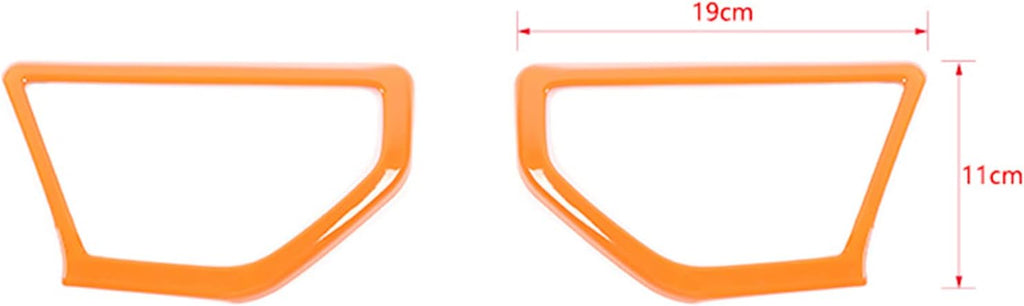 Red ABS A pillar Speaker Decoration Cover Trim Stickers Pack of 2 V4113