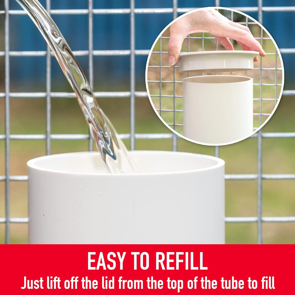 1 Gallon Automatic Chicken Waterer with Gravity-Feed Valve-Operated Cup O382