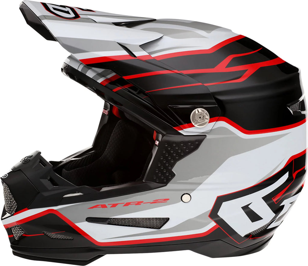 White Red Medium Helmet J811