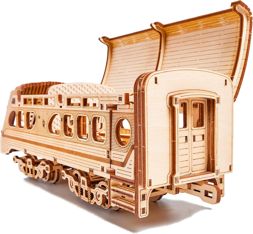 26.7x4 in Wooden Mechanical Locomotive Model Kit M5767