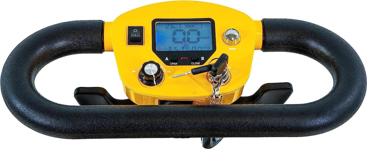 Yellow Automatic Folding Travel Scooter with Lightweight Lithium Battery T9106