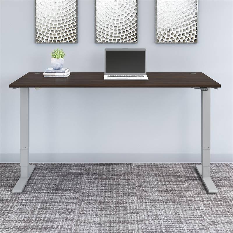 Electric Height Adjustable Standing Desk in Black Walnut G872