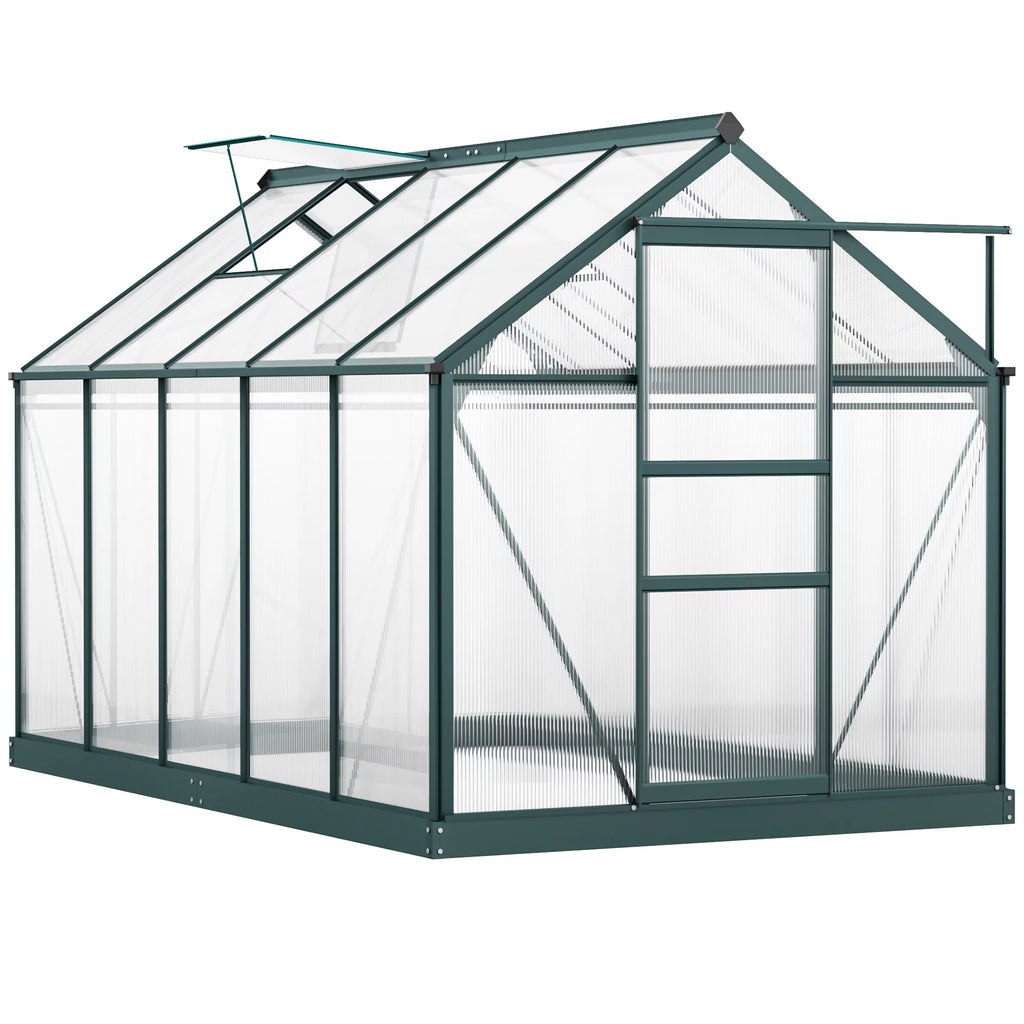 6' x 10' x 7' Polycarbonate Walk-in Greenhouse W351936