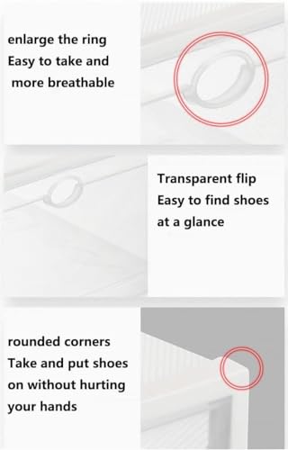 Foldable Clear Shoe Boxes with Lid 22.5 * 33.5 * 14CM K929256