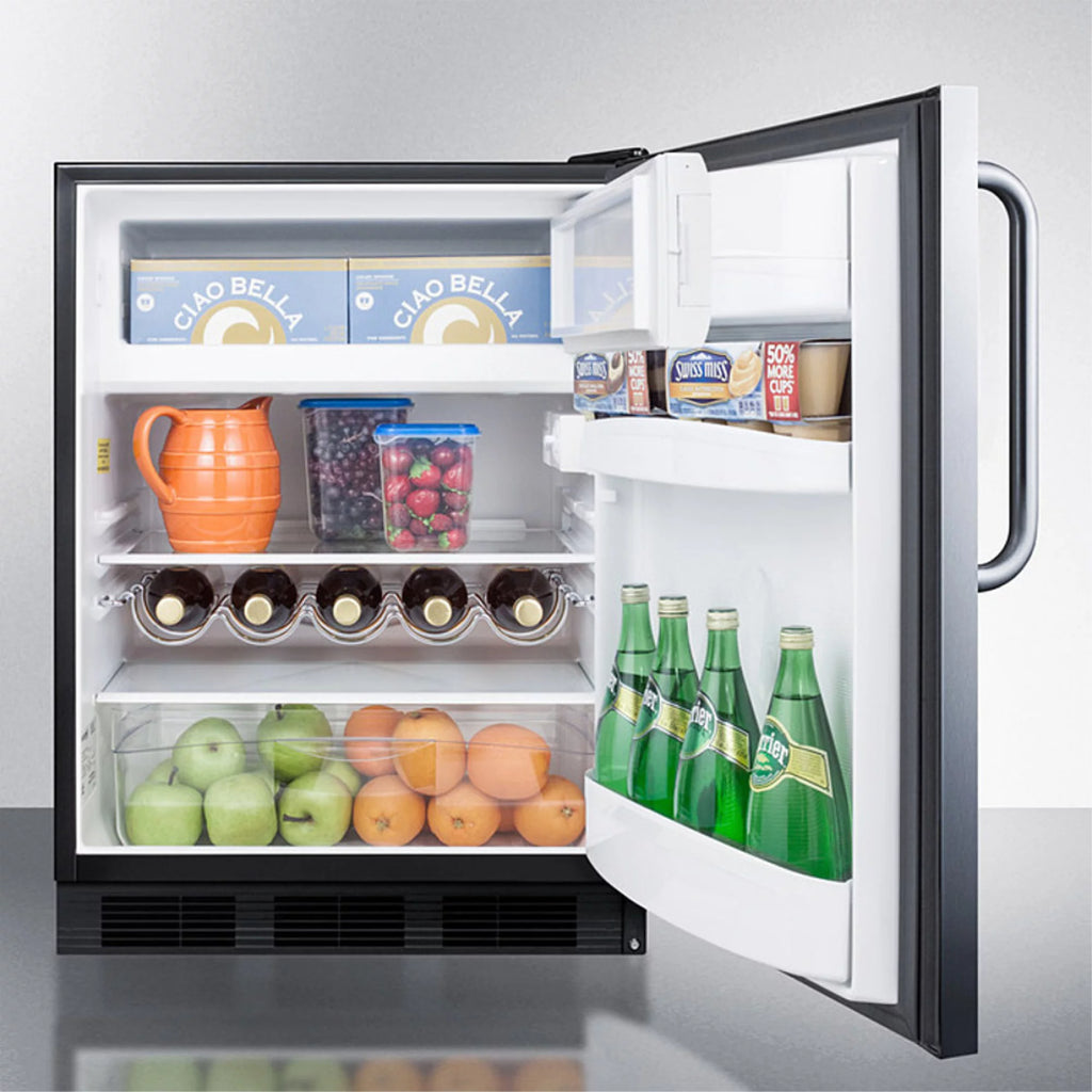 Undercounter Refrigerator-Freezer with Stainless Steel Door P5681