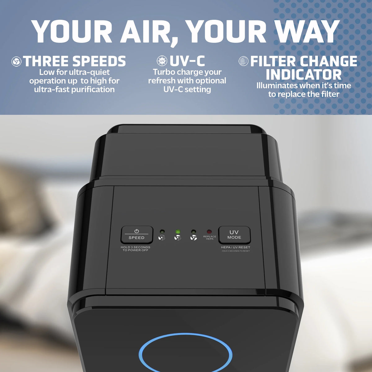 HEPA Filter UV-C Air Purifier M95245