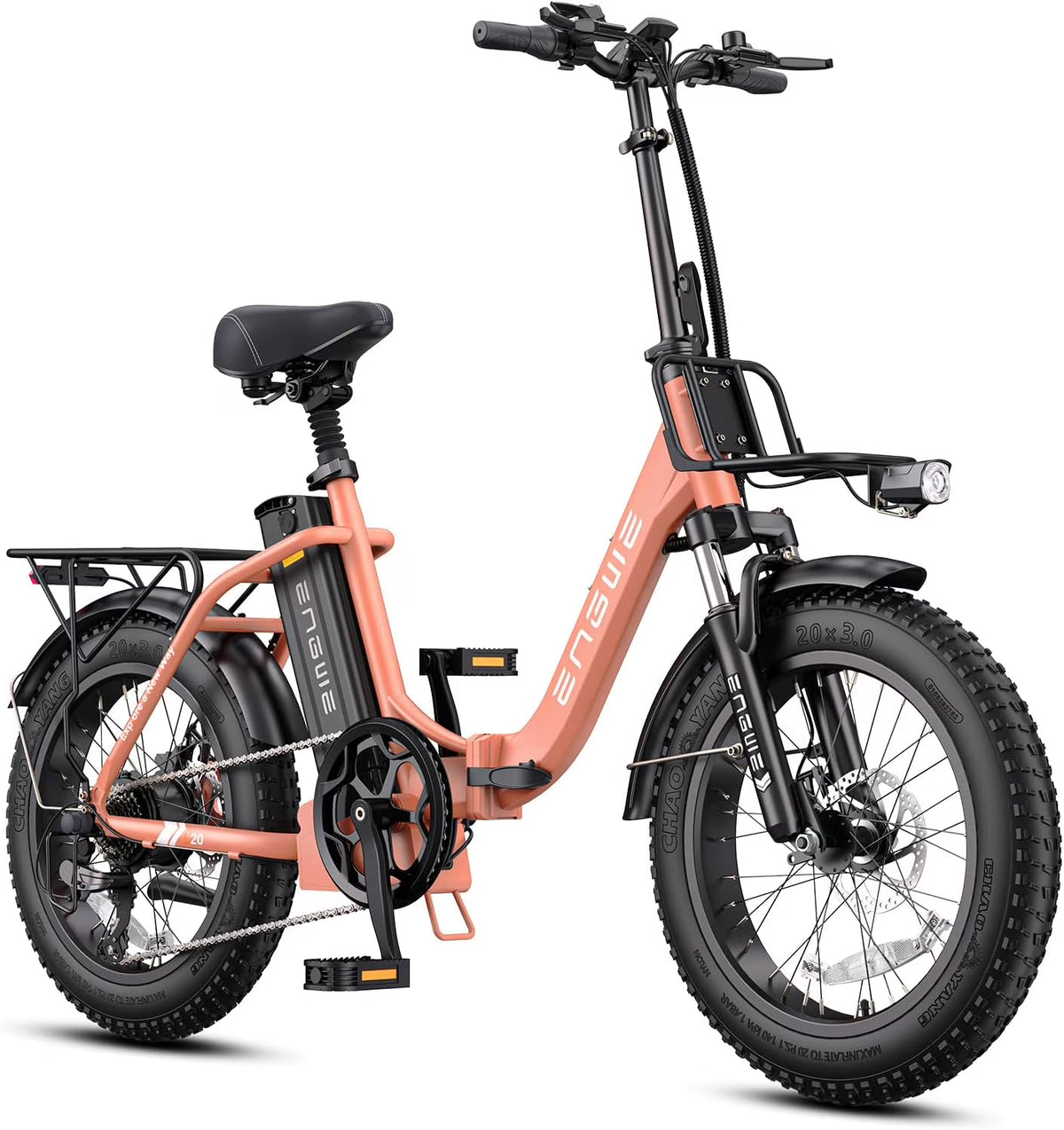 Pink Folding Electric Bike O3769