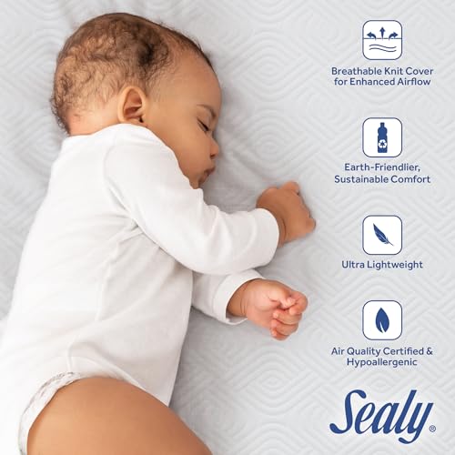 White 2 Stage Waterproof Crib Mattress A592