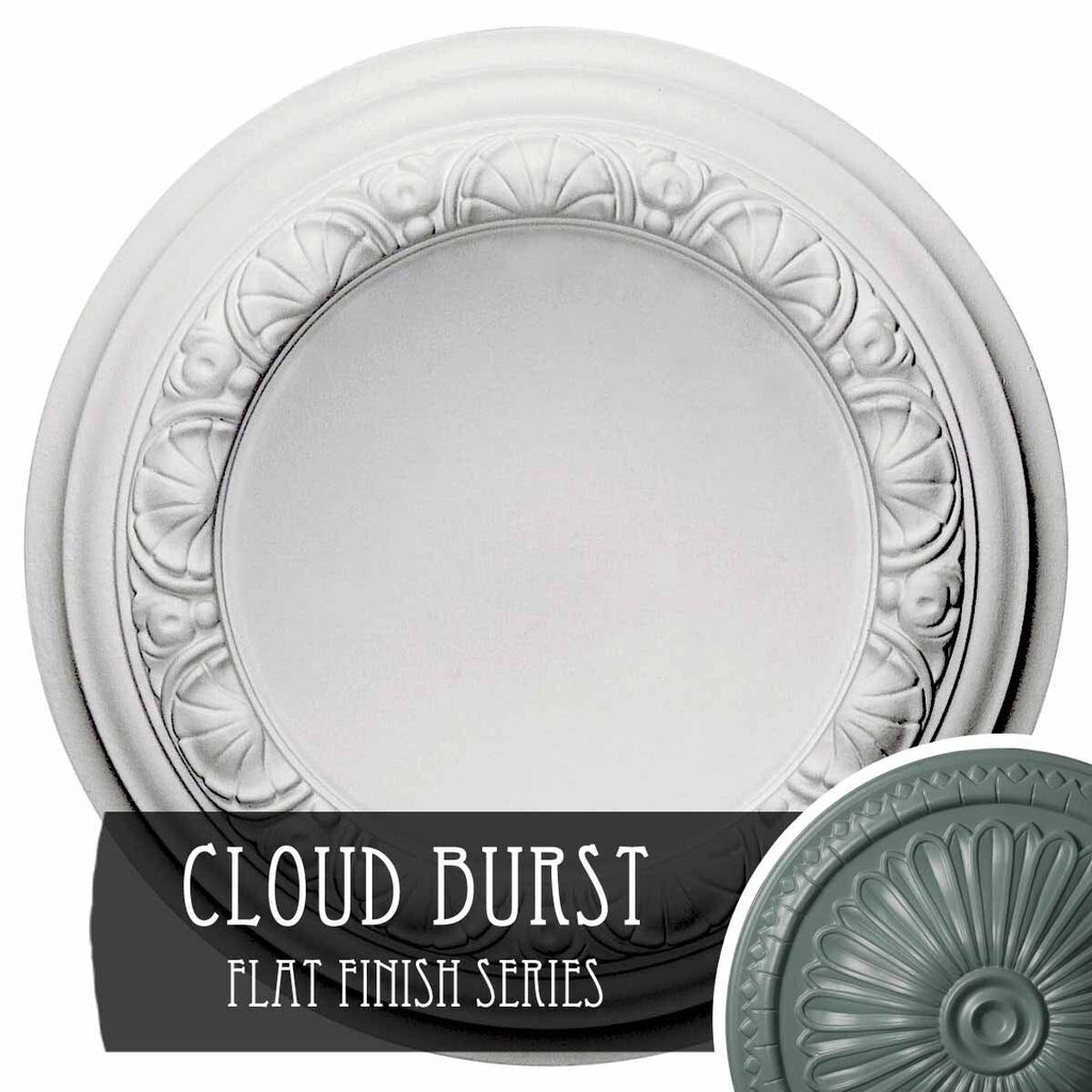 12 1/2 inch x 1 1/2 inch Ceiling Medallion, Hand-Painted O160