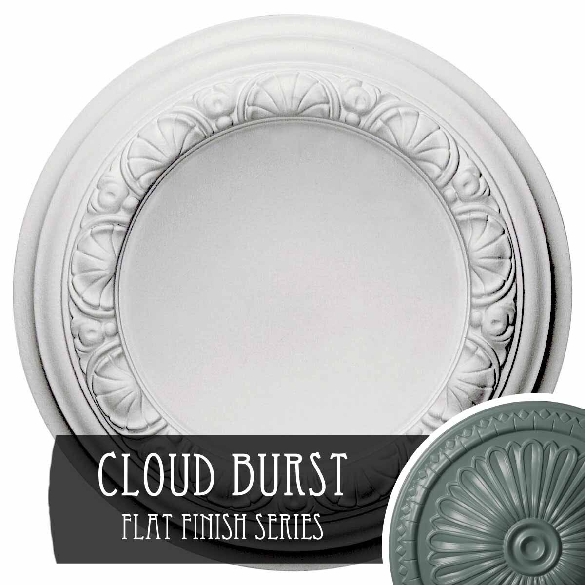 12 1/2 inch x 1 1/2 inch Ceiling Medallion, Hand-Painted O160