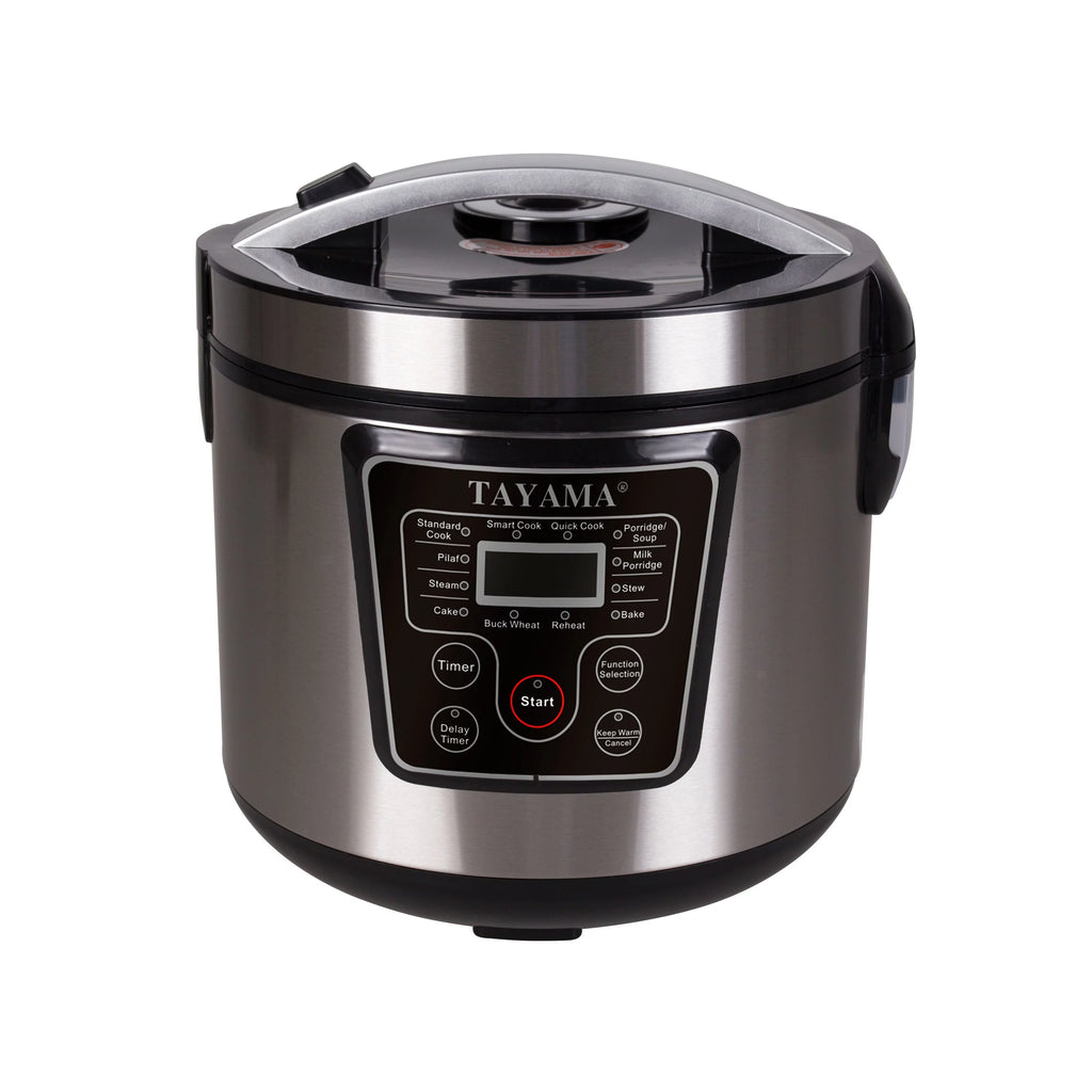 20-Cup Stainless Steel Digital Rice Cooker & Food Steamer Q319004