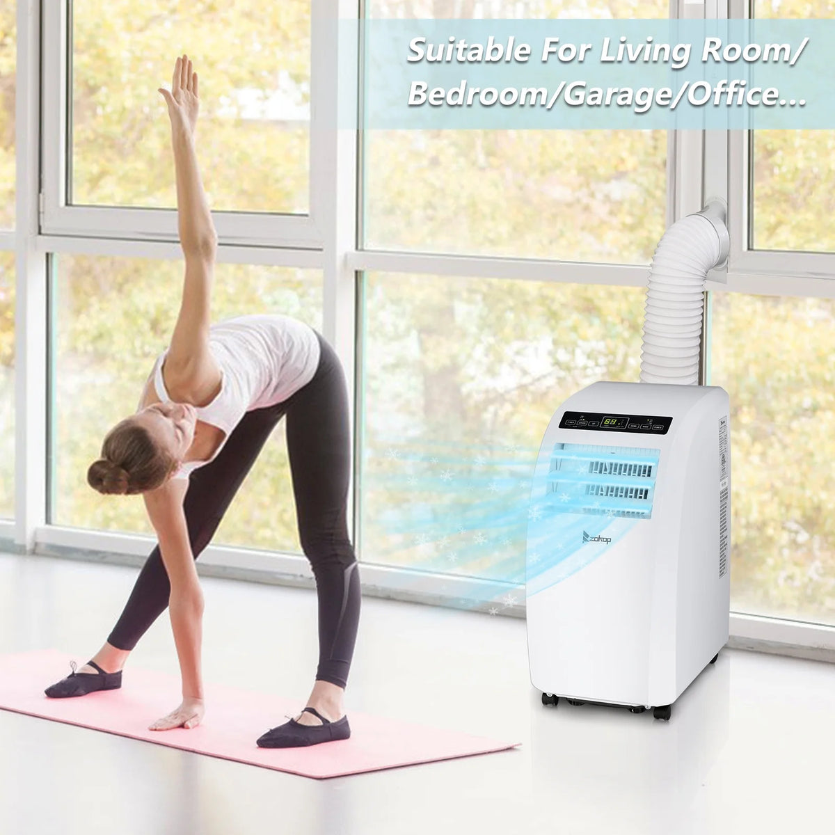 White Portable Air Conditioner X658438