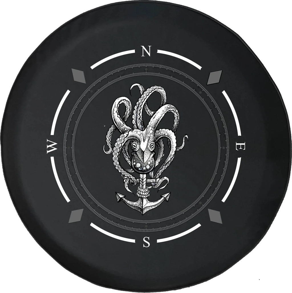 Spare Tire Cover Compass Octopus Nautical Ship Anchor Wheel Covers F876179