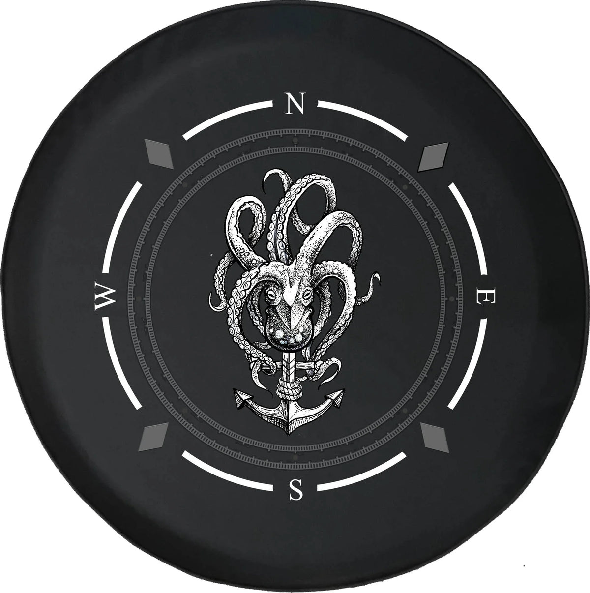 Spare Tire Cover Compass Octopus Nautical Ship Anchor Wheel Covers F876179