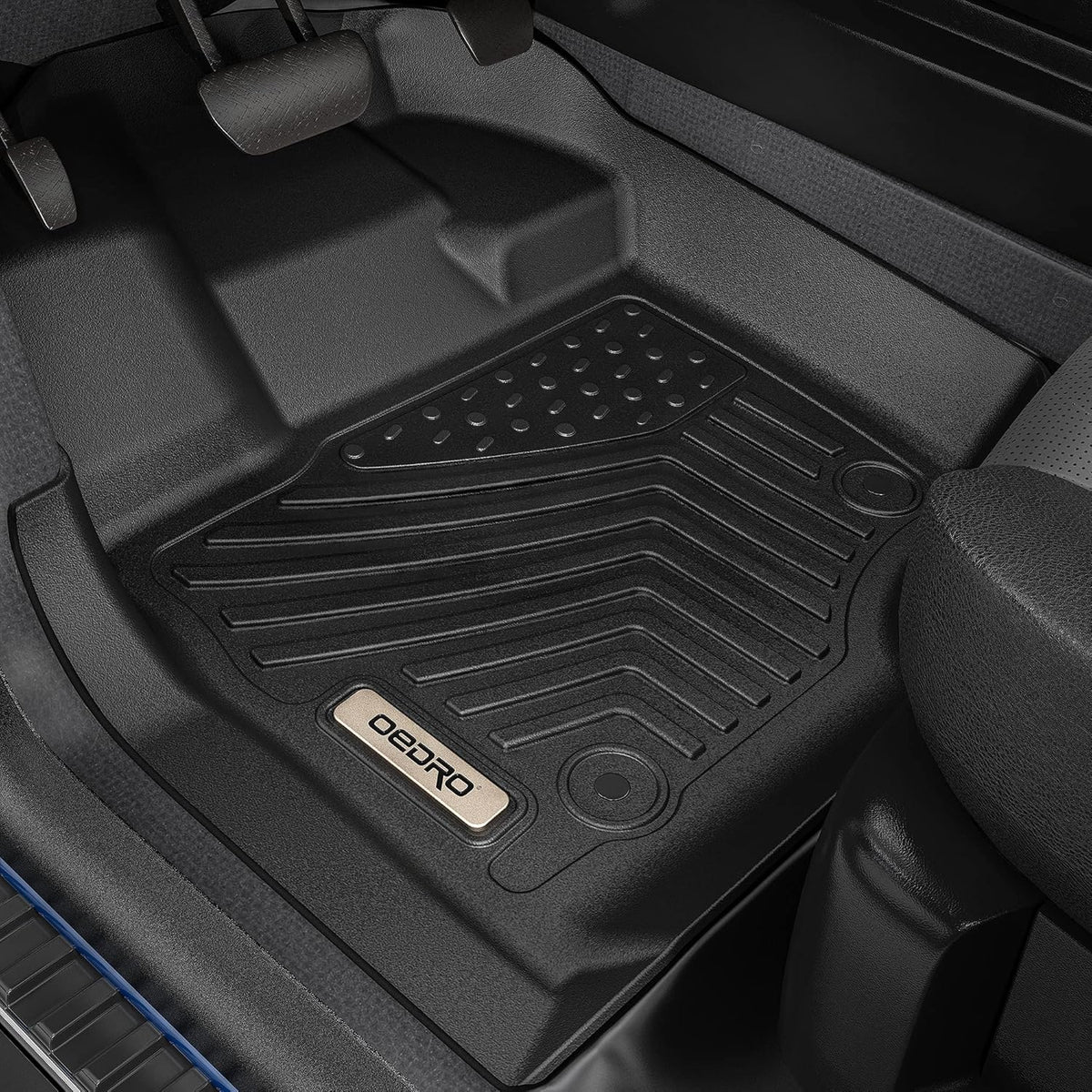 Black 2 Row TPE Floor Mats O89757