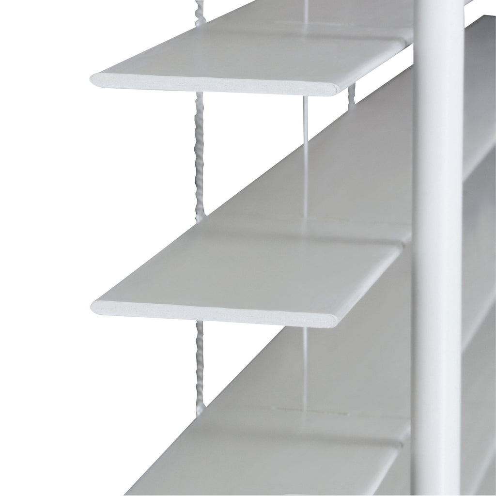 Cordless Faux Wood Blind White H4830