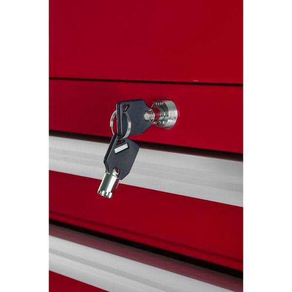 Red 9 Drawer Top Chest Q241183