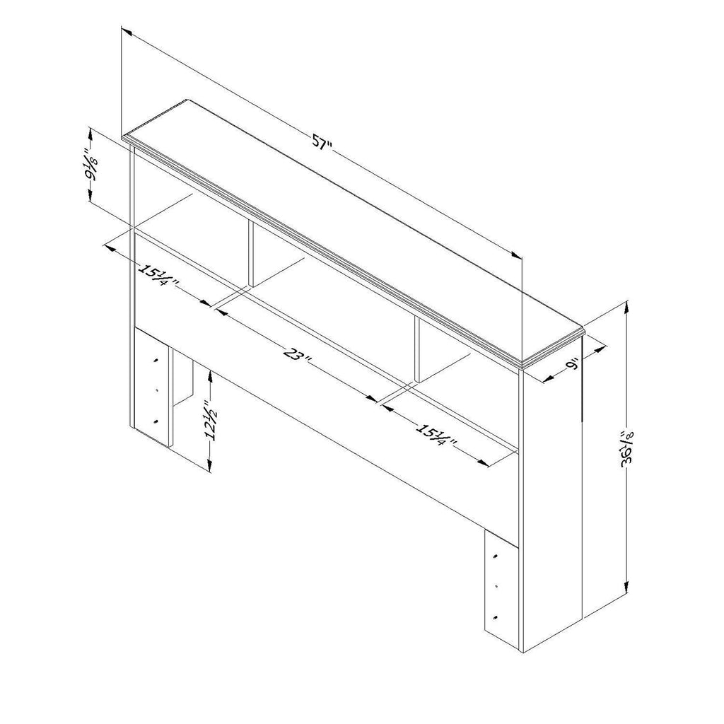 Full Bookcase Headboard R134232