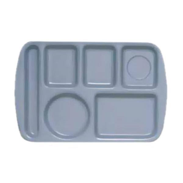 French Blue School Cafeteria Compartment Tray J91563