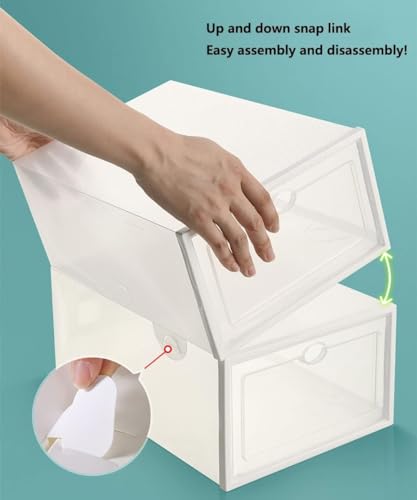 Foldable Clear Shoe Boxes with Lid 22.5 * 33.5 * 14CM K929256