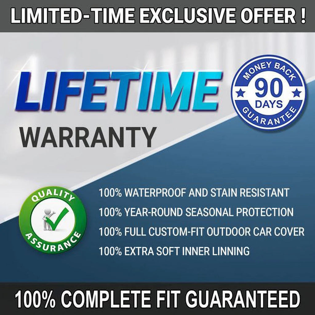 Waterproof Full Exterior Car Cover for Jeep Wrangler 2-Door J8166