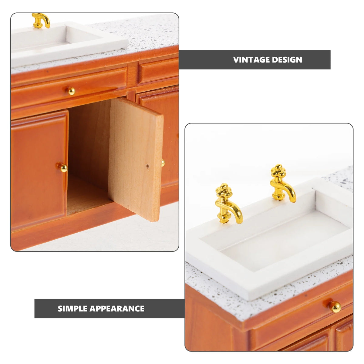 Mini Wooden Counter Sink W995896